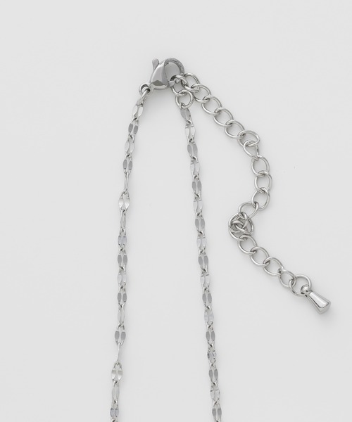 ネックレス　グリッター　カラーストーン　シルバーアクセサリー 金属アレルギー対応 】 グリッターチェーンネックレス