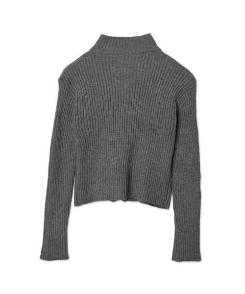 Figments（フィグメンツ）の「ブローチ付きZIPニット（ニット/セーター・レディース・ブラック/グレー・FREE）」の12枚目の写真