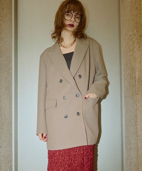 ELLEgirl（エルガール）の「メンズライクテーラードジャケット（テーラードジャケット・レディース・チャコールグレー/ブラウン系その他・M/S）」の3枚目の写真