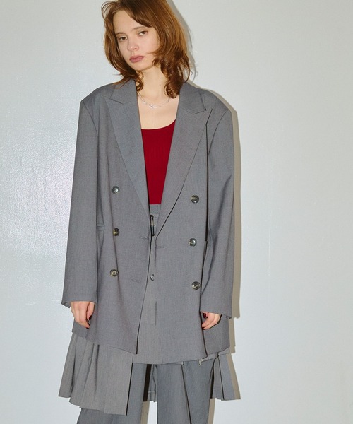 ELLEgirl（エルガール）の「メンズライクテーラードジャケット（テーラードジャケット・レディース・チャコールグレー/ブラウン系その他・M/S）」の17枚目の写真