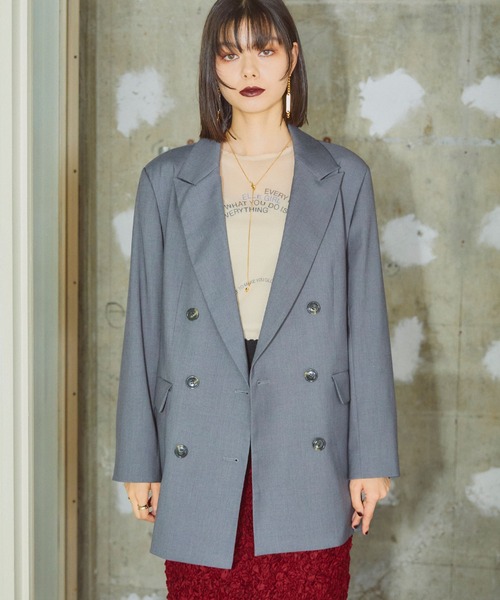 ELLEgirl（エルガール）の「メンズライクテーラードジャケット（テーラードジャケット・レディース・チャコールグレー/ブラウン系その他・M/S）」の22枚目の写真