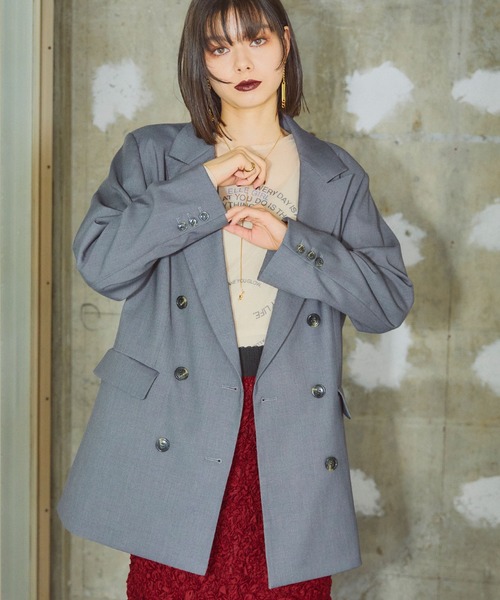 ELLEgirl（エルガール）の「メンズライクテーラードジャケット（テーラードジャケット・レディース・チャコールグレー/ブラウン系その他・M/S）」の20枚目の写真