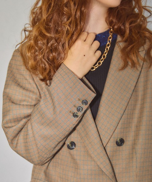 ELLEgirl（エルガール）の「メンズライクテーラードジャケット（テーラードジャケット・レディース・チャコールグレー/ブラウン系その他・M/S）」の14枚目の写真