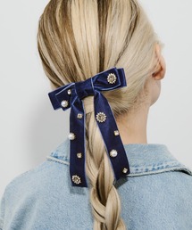 ヘアアクセサリー（ブルー・ネイビー/青色系）ファッション通販