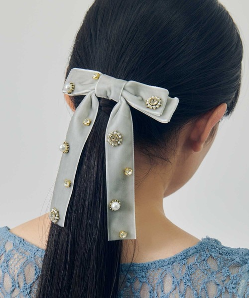 ❁︎ ♡様 ❁︎ ベロアリボン バレッタ ベロアリボンバレッタ – AnnMiru
