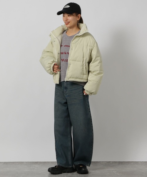 LAKOLE（ラコレ）の「刺繍ロゴモールニットプルオーバー / 203749（ニット/セーター・レディース・チャコール/イエロー/アイボリー/グレー/サーモンピンク・FREE）」の10枚目の写真