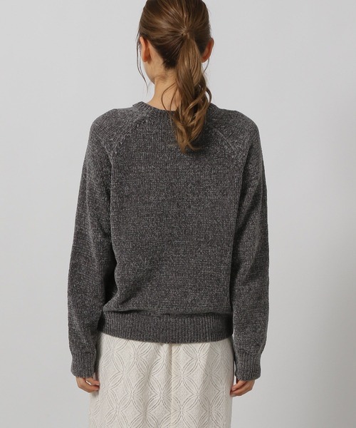 LAKOLE（ラコレ）の「刺繍ロゴモールニットプルオーバー / 203749（ニット/セーター・レディース・チャコール/イエロー/アイボリー/グレー/サーモンピンク・FREE）」の16枚目の写真