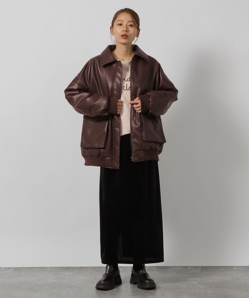 LAKOLE（ラコレ）の「刺繍ロゴモールニットプルオーバー / 203749（ニット/セーター・レディース・チャコール/イエロー/アイボリー/グレー/サーモンピンク・FREE）」の17枚目の写真