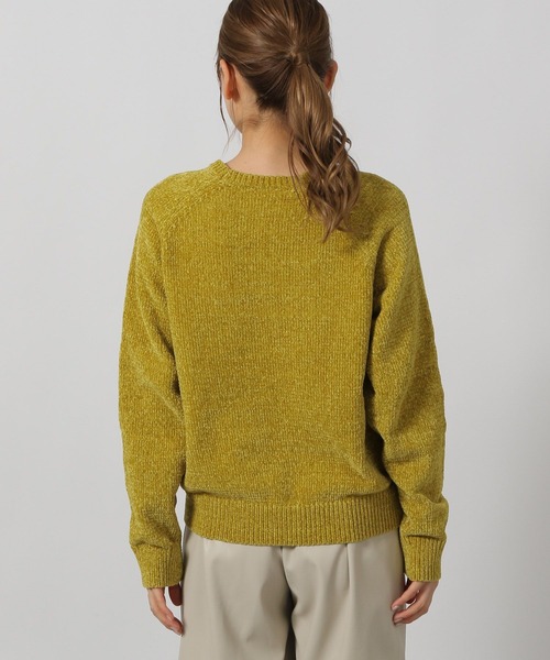 LAKOLE（ラコレ）の「刺繍ロゴモールニットプルオーバー / 203749（ニット/セーター・レディース・チャコール/イエロー/アイボリー/グレー/サーモンピンク・FREE）」の22枚目の写真