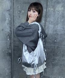 INTER FACTORY（インターファクトリー）の「おさき / シャーリングショルダーバック made in INTER FACTORY（ショルダーバッグ）」