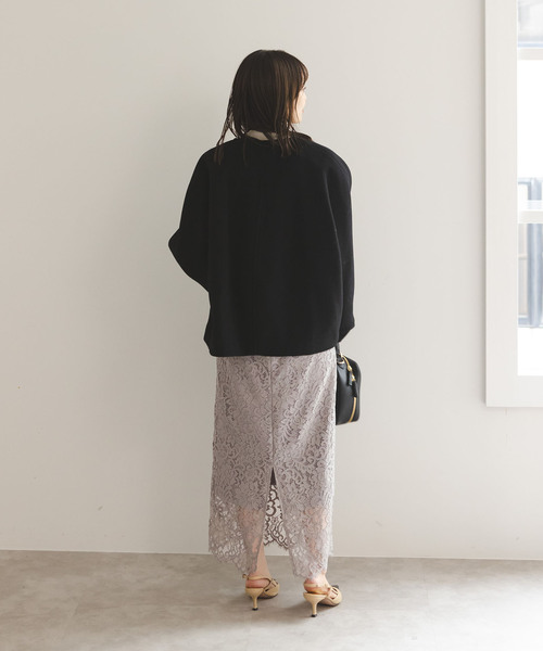 Noble（ノーブル）の「《追加》リバーレースIラインスカート9（スカート・レディース・ホワイト系その他/スミクロ/グレー/ピンク系その他・34/36/38/40）」の12枚目の写真