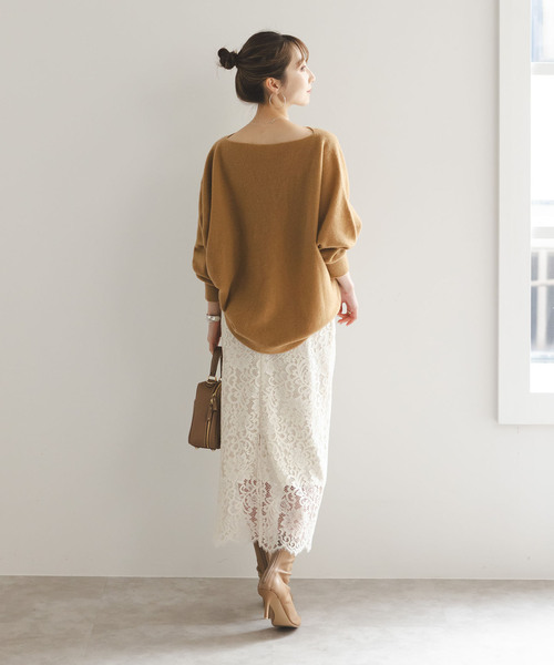 Noble（ノーブル）の「《追加》リバーレースIラインスカート9（スカート・レディース・ホワイト系その他/スミクロ/グレー/ピンク系その他・34/36/38/40）」の15枚目の写真