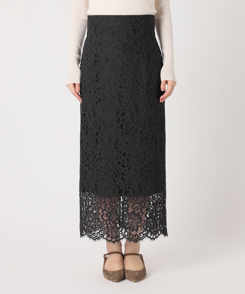 Noble（ノーブル）の「《追加》リバーレースIラインスカート9（スカート・レディース・ホワイト系その他/スミクロ/グレー/ピンク系その他・34/36/38/40）」の19枚目の写真