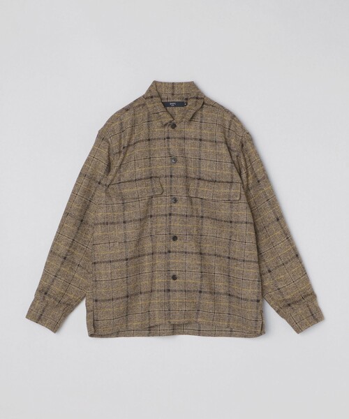 セール】SHIPS Colors:〈洗濯機可能〉チェック柄 CPO シャツ