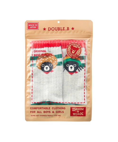 DOUBLE_B(ダブルビー)の「バックキャラソックス(大人用)(ソックス/靴下・レディース・ベージュ/ホワイト/グレー・25/23-25cm/25-27CM)」の12枚目の写真