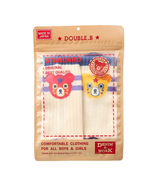 DOUBLE_B(ダブルビー)の「バックキャラソックス(大人用)(ソックス/靴下・レディース・ベージュ/ホワイト/グレー・25/23-25cm/25-27CM)」の17枚目の写真