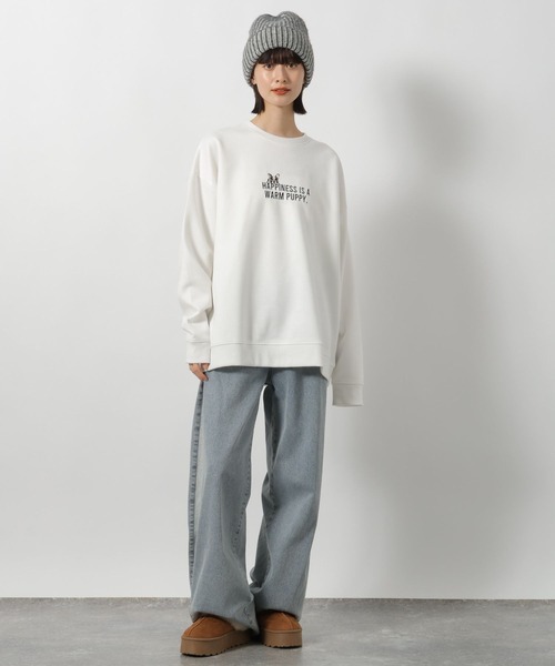 LAKOLE（ラコレ）の「MIXニットキャップ / 145340（ニットキャップ/ビーニー・レディース・オフホワイト/チャコール・FREE）」の3枚目の写真