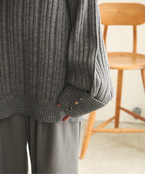 loinnuit offshoulder ribknit オフショルリブニット loin nuit ニット セーター off shoulder rib knit / オフショル