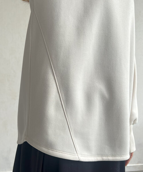 Chez toi（シェトワ）の「軽量ボンディングBACKZIPプルオーバー（Tシャツ/カットソー・レディース・ブラック/グリーン/アイボリー/モカ・FREE）」の20枚目の写真