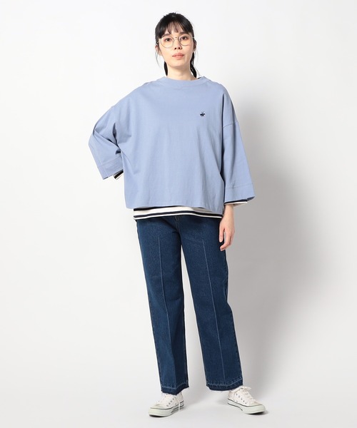 Grand PARK（グランドパーク）の「センターライン入りデニムパンツ（デニムパンツ・レディース・ブルー/ライトブルー・LARGE/MEDIUM）」の20枚目の写真