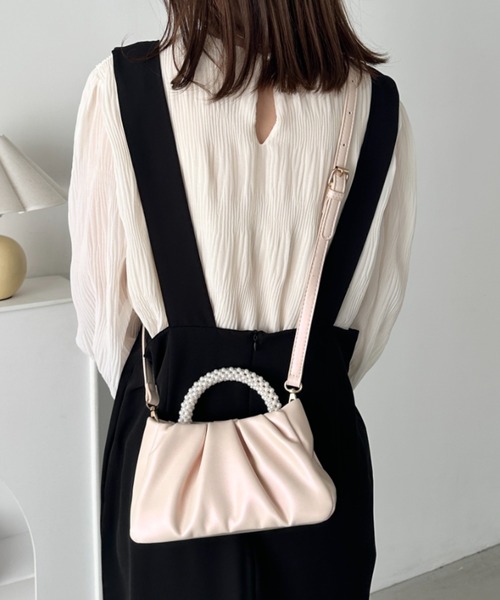 CLEA（クレア）の「パールハンドルミニパーティーバッグ（ハンドバッグ・レディース・シルバー/ピンク/ブラック/アイボリー・FREE）」の18枚目の写真