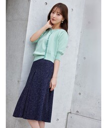トッカ 可愛いシルク100%スカート TOCCA サマーツィード織 アメリカ製 トッカ 可愛いシルク100%スカート TOCCA サマーツィード織