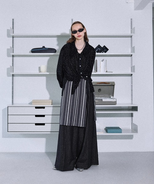 【YEGG】[25SS] Dot layered wrap skirt [正規品][関税・送料込] YEGG】[25SS] Dot layered wrap skirt [正規品][関税・送料込]