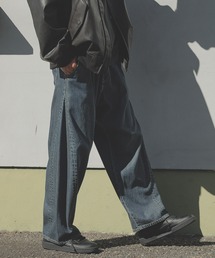 ワイドカーブデニムパンツ