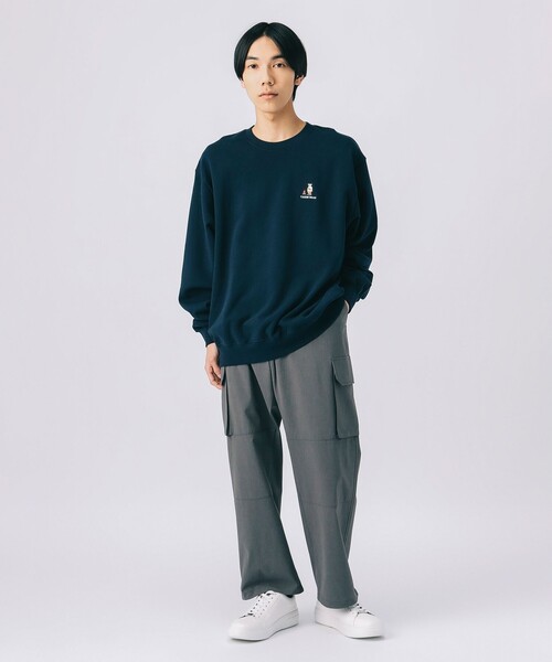 BEAMS HEART(ビームスハート)の「フェイクレザー スニーカー(25.5~27.5cm)(スニーカー・メンズ・ブラック/ホワイト・26.5cm/25.5cm/27.5cm)」の3枚目の写真