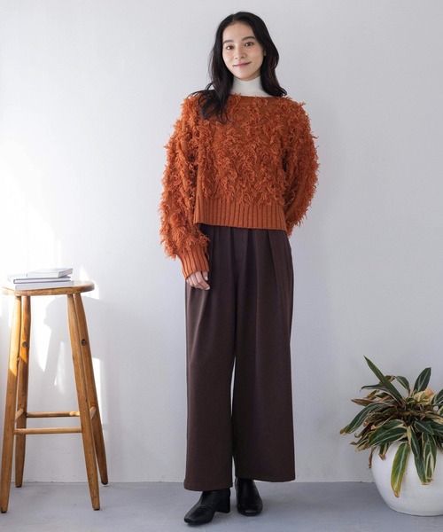 LOWRYS FARM(ローリーズファーム)の「ウールチョウイージーパンツ2 290151(その他パンツ・レディース・ブラウン/チャコールグレー・MEDIUM/LARGE)」の18枚目の写真