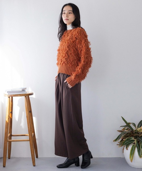 LOWRYS FARM(ローリーズファーム)の「ウールチョウイージーパンツ2 290151(その他パンツ・レディース・ブラウン/チャコールグレー・MEDIUM/LARGE)」の17枚目の写真