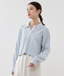 SOFFITTO（ソフィット）の「ポロ ニットプルオーバー（ニット/セーター）」