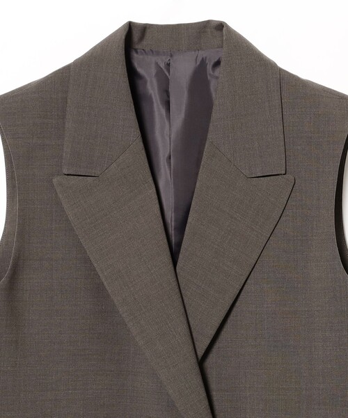 B:MING by BEAMS(ビーミングバイビームス)の「SIMPLE YET トロピカル ダブルボタン ジレ(ベスト・レディース・ブラウン系その他4/カーキ・ONE SIZE)」の15枚目の写真