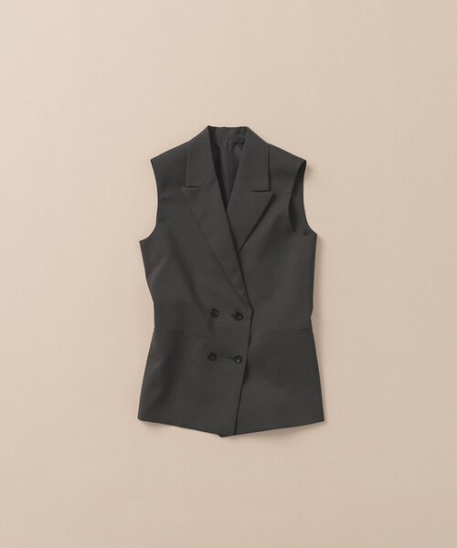 B:MING by BEAMS(ビーミングバイビームス)の「SIMPLE YET トロピカル ダブルボタン ジレ(ベスト・レディース・ブラウン系その他4/カーキ・ONE SIZE)」の20枚目の写真