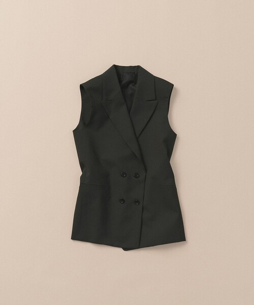 B:MING by BEAMS(ビーミングバイビームス)の「SIMPLE YET トロピカル ダブルボタン ジレ(ベスト・レディース・ブラウン系その他4/カーキ・ONE SIZE)」の21枚目の写真