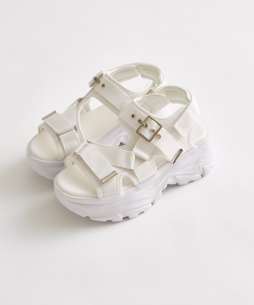 OLIVE des OLIVE（オリーブデオリーブ）の「バックル付きスポーツサンダル（サンダル・レディース・ブラック/ホワイト/ベージュ・SMALL/MEDIUM/LARGE）」の15枚目の写真