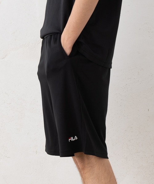 FILA(フィラ)の「FILA フィラ ブランド ロゴ ワンポイント 刺繍 吸汗速乾 メッシュ ハーフパンツ ドライパンツ(その他パンツ・メンズ・ブラック/ライトグレー/ネイビー・L/LL/M)」の5枚目の写真