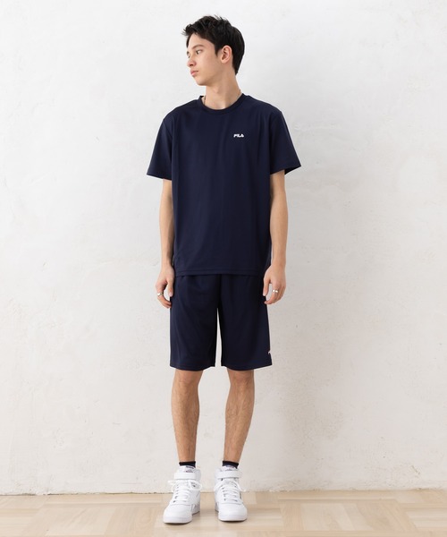 FILA(フィラ)の「FILA フィラ ブランド ロゴ ワンポイント 刺繍 吸汗速乾 メッシュ ハーフパンツ ドライパンツ(その他パンツ・メンズ・ブラック/ライトグレー/ネイビー・L/LL/M)」の12枚目の写真