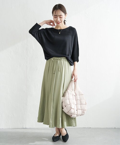 ikka(イッカ)の「【洗える】ドルマンニットプルオーバー(ニット/セーター・レディース・ライトグレー/ブラック/クリアイエロー/その他1・M/L/S)」の16枚目の写真