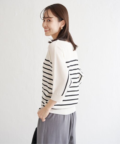 ikka(イッカ)の「【洗える】ドルマンニットプルオーバー(ニット/セーター・レディース・ライトグレー/ブラック/クリアイエロー/その他1・M/L/S)」の18枚目の写真