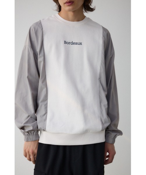 AZUL by moussy(アズールバイマウジー)の「ドッキングデザイントップス(Tシャツ/カットソー・メンズ・ブラック系その他/ブルー系その他3/グレー系その他/ホワイト系その他・FREE)」の2枚目の写真