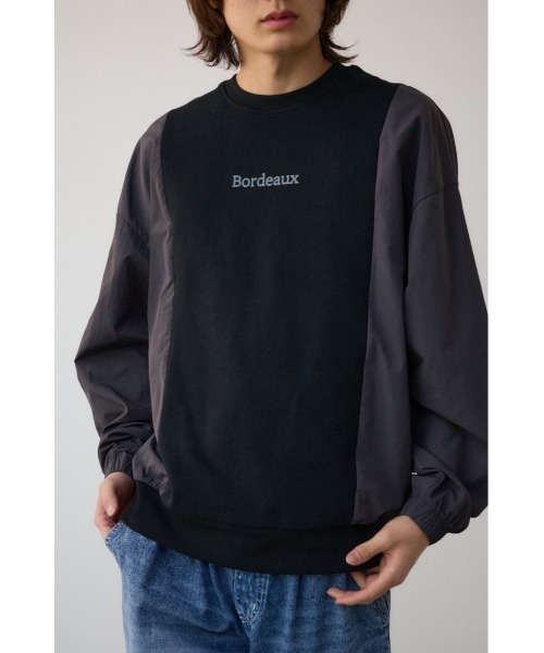 AZUL by moussy(アズールバイマウジー)の「ドッキングデザイントップス(Tシャツ/カットソー・メンズ・ブラック系その他/ブルー系その他3/グレー系その他/ホワイト系その他・FREE)」の3枚目の写真