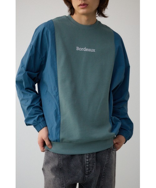 AZUL by moussy(アズールバイマウジー)の「ドッキングデザイントップス(Tシャツ/カットソー・メンズ・ブラック系その他/ブルー系その他3/グレー系その他/ホワイト系その他・FREE)」の4枚目の写真