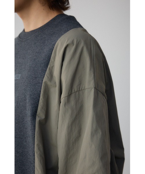 AZUL by moussy(アズールバイマウジー)の「ドッキングデザイントップス(Tシャツ/カットソー・メンズ・ブラック系その他/ブルー系その他3/グレー系その他/ホワイト系その他・FREE)」の12枚目の写真