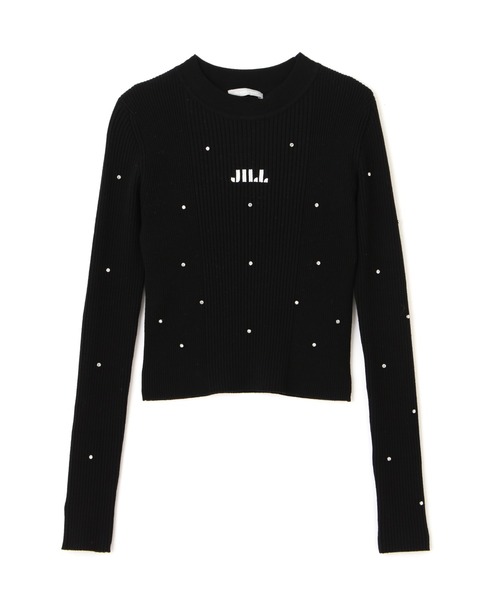 JILL by JILL STUART（ジルバイジルスチュアート）の「ビジューコンパクトロゴニット（ニット/セーター・レディース・ホワイト系その他/ピンク/ブラック・FREE）」の14枚目の写真