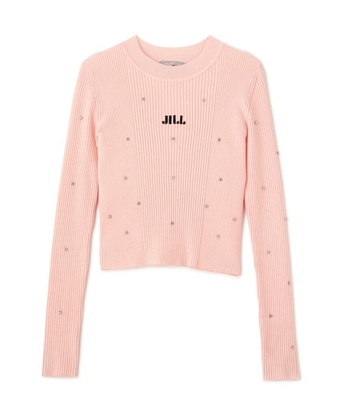 JILL by JILL STUART（ジルバイジルスチュアート）の「ビジューコンパクトロゴニット（ニット/セーター・レディース・ホワイト系その他/ピンク/ブラック・FREE）」の16枚目の写真