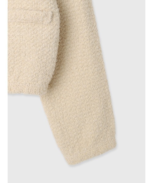 EIMY ISTOIRE（エイミーイストワール）の「スプリングニットツイードジャケット（ノーカラージャケット・レディース・ピンク/その他8/イエロー・F）」の15枚目の写真