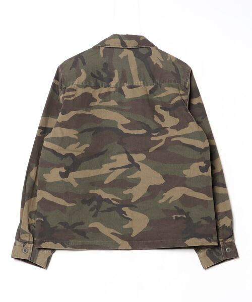 COMMON WARE（コモンウェアー）の「COMMONWARE:MILITARY CAMO BDU JKT/ミリタリー カモフラージュ シャツジャケット（ミリタリージャケット・メンズ・ウッドランド/デザートカモ・M/L/XL）」の3枚目の写真
