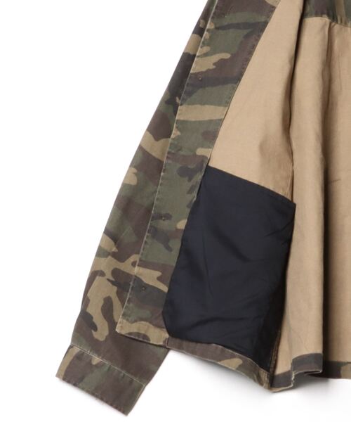 COMMON WARE（コモンウェアー）の「COMMONWARE:MILITARY CAMO BDU JKT/ミリタリー カモフラージュ シャツジャケット（ミリタリージャケット・メンズ・ウッドランド/デザートカモ・M/L/XL）」の4枚目の写真