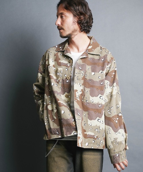 COMMON WARE（コモンウェアー）の「COMMONWARE:MILITARY CAMO BDU JKT/ミリタリー カモフラージュ シャツジャケット（ミリタリージャケット・メンズ・ウッドランド/デザートカモ・M/L/XL）」の7枚目の写真